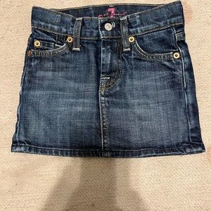 7 for all mankind girls denim skirt